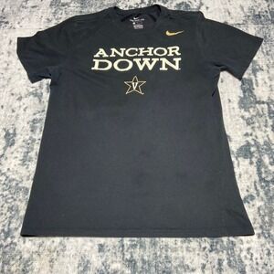 Nike Dri-Fit Athletic Cut Vanderbilt Commodores Shirt Anchor Down Size Large